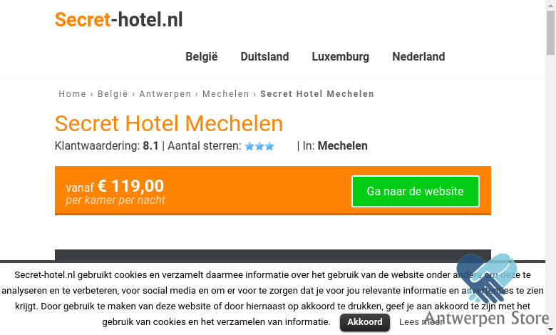 Secret Hotel Mechelen - Secret-hotel.nl