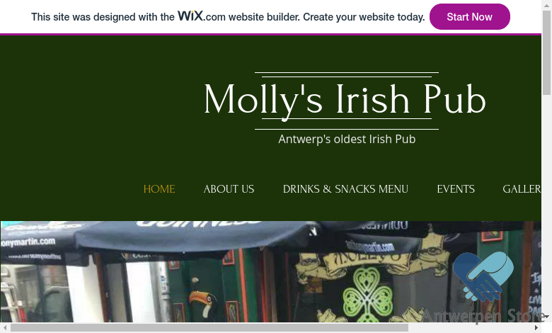 Mollys Irish Pub. The oldest Irish pub in Antwerp