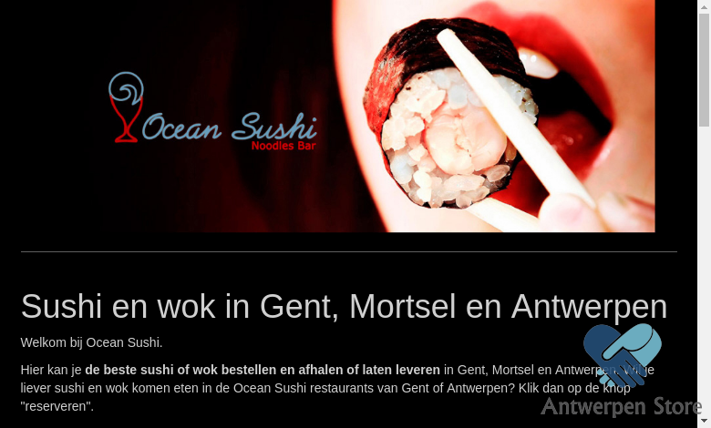 Sushi en wok in Gent, Mortsel en Antwerpen - Sushi et Wok Ã  Bruxelles (Ixelles)| Ocean Sushi