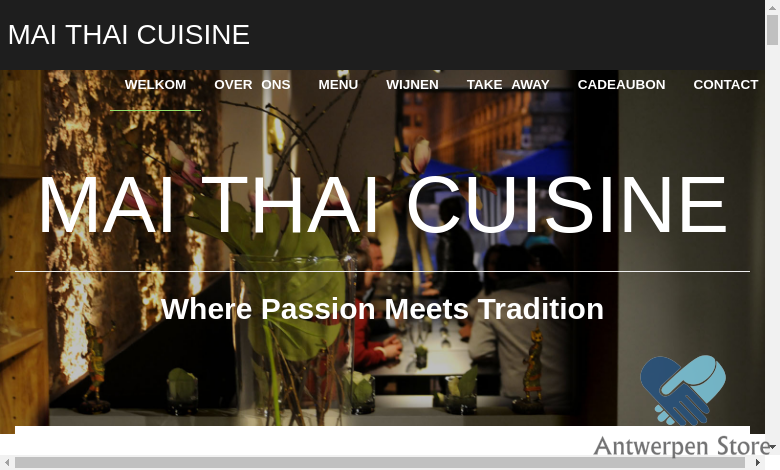 Mai Thai Cuisine - Thais restaurant in hartje Antwerpen