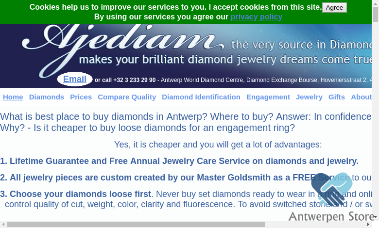 what is best place to buy diamonds in antwerp?
