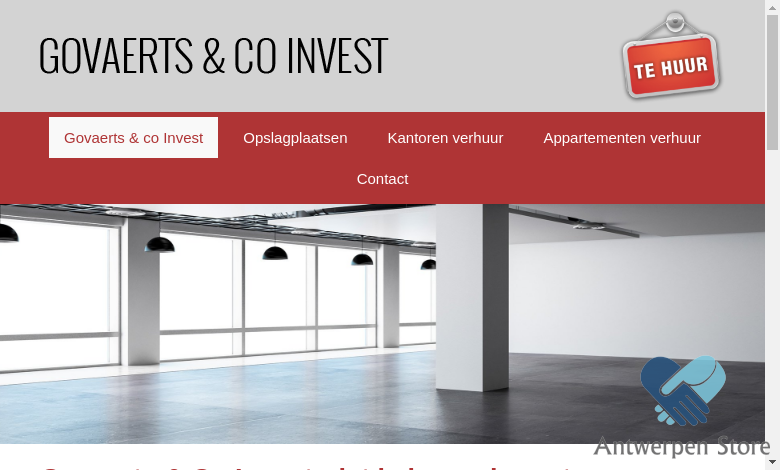 Govaerts & Co Invest: opslagplaatsen en kantoorruimtes in Antwerpen